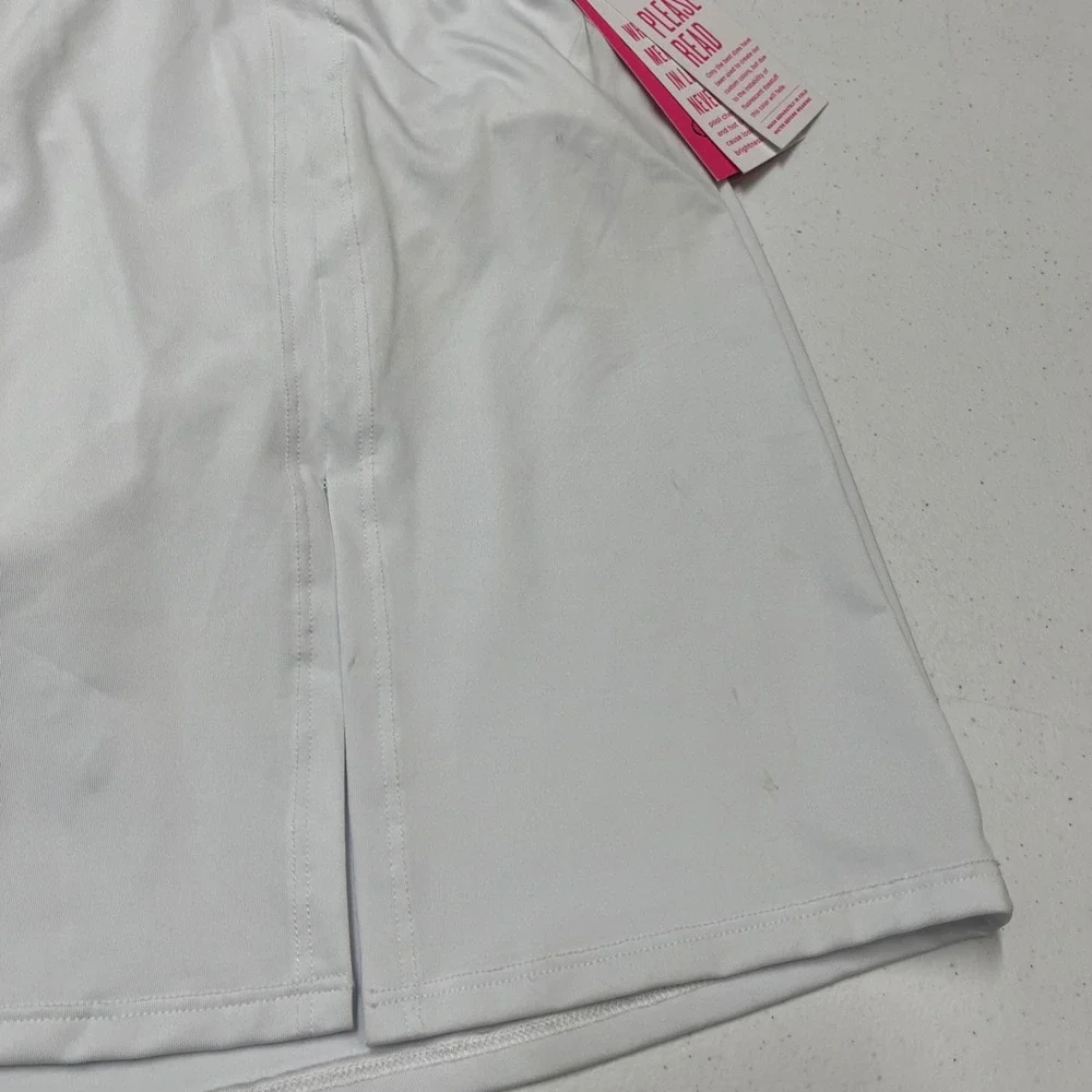 Lilly Pulitzer Swimsuit Skort White Kelland Skirted Bottom 12 Neutral Vacation